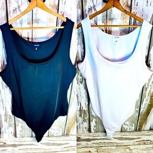 HEYSON 2XL NWOT Bodysuits Black & White Padded